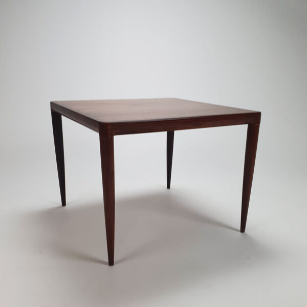 Table basse danoise en palissandre du milieu du siècle par H.W Klein pour Bramin,1960