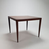 Table basse danoise en palissandre du milieu du siècle par H.W Klein pour Bramin,1960
