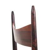 Suite of 4 Scandinavian chairs in Rio rosewood