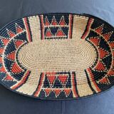 Woven ethnic basket, 60s