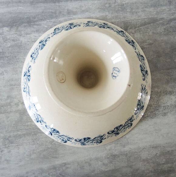 Old longwy ceramic compotier