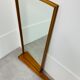 50s shelf mirror asymmetrical wood