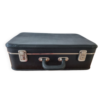 Black Suitcase Rigid Retro Style