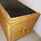 Rattan trunk toy chest
