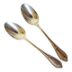 2 vintage silver plated Ercuis teaspoons