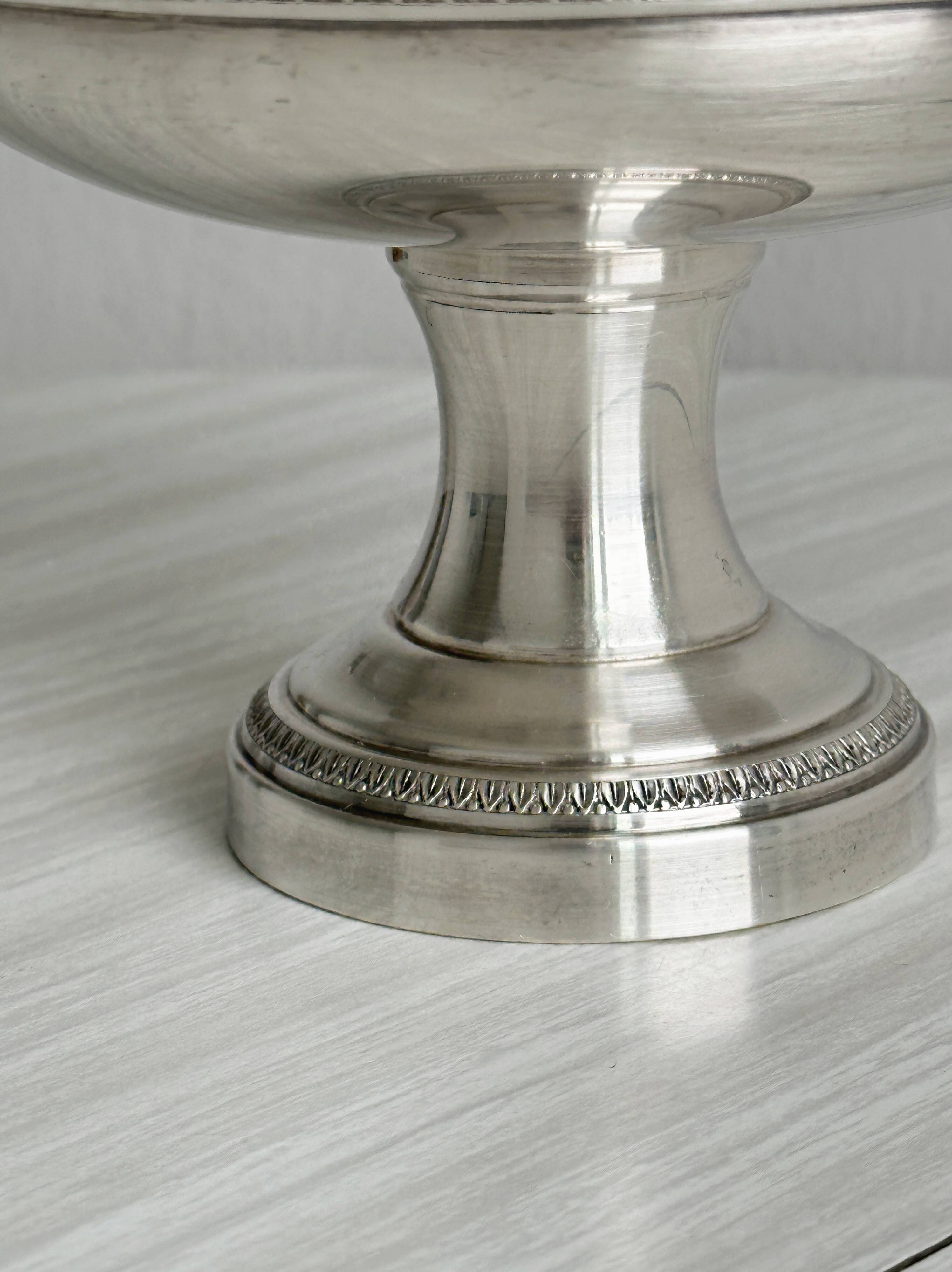 Vintage silver-plated footed cup