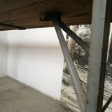 Folding brewery table