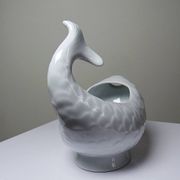 White porcelain sauce boat fish Ocean France, 1970s-1980s