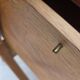 1970s, Scandinavian side table with drawer, solid oak wood, teak wood.