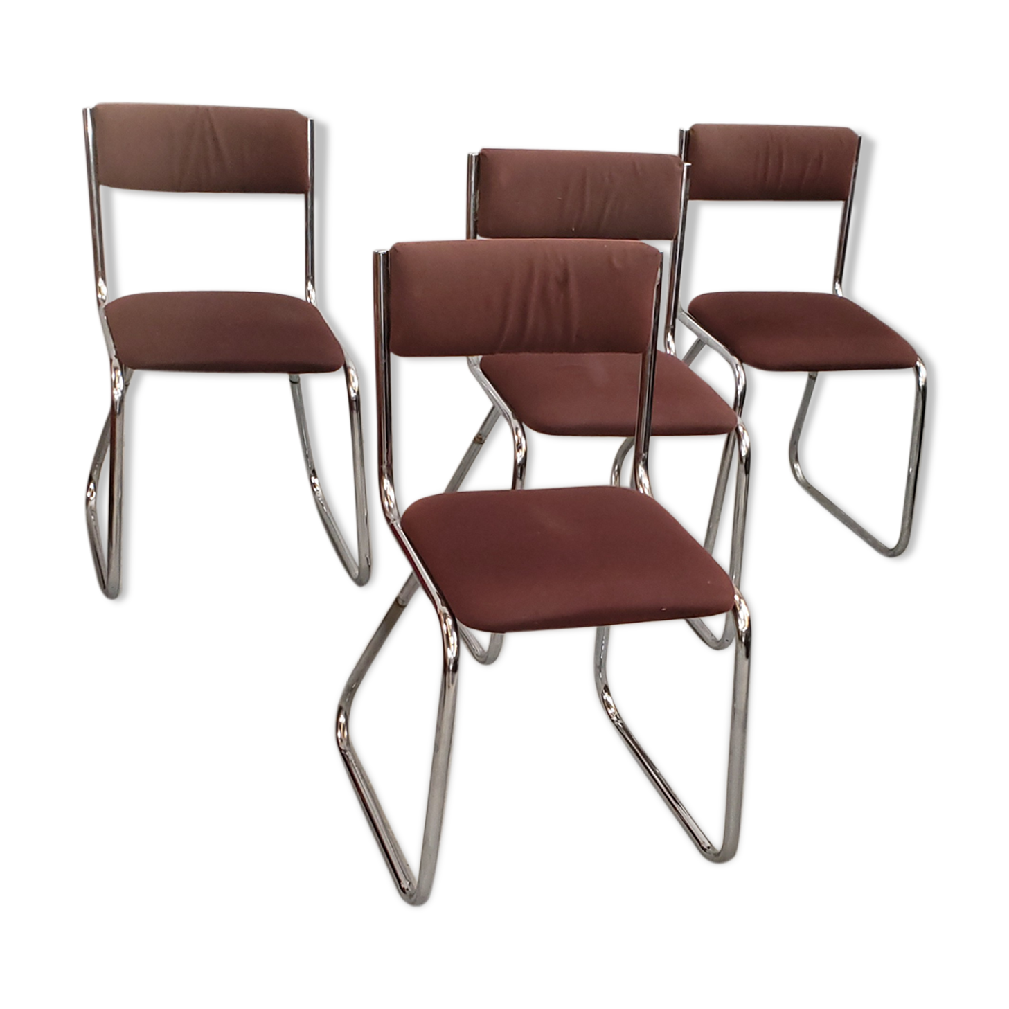 Series 4 chrome sled chairs