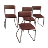 Series 4 chrome sled chairs