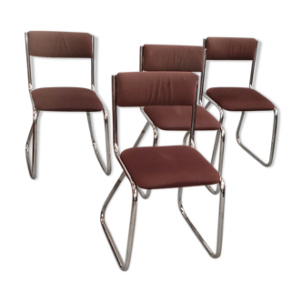Series 4 chrome sled chairs