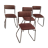 Series 4 chrome sled chairs