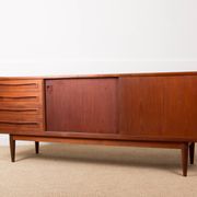 Enfilade Danoise en Teck 200 cm, modèle 31b, par Johannes Andersen 1960.