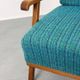 Fauteuil danois bleu des années 50