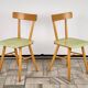 Set of 2 Beech Chairs, 1960s, Czechoslovakia