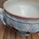 Antique Gien soup tureen with blue thistle decoration, ironstone.