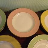 Flat and hollow plates L'Amandinoise, set of 12, 50s