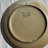 Set of 6 stoneware plates Village France D24
