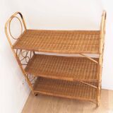 Rattan bookcase