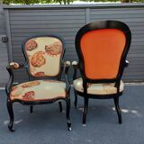 Pair of armchairs Napoleon III