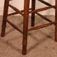 19th-century elm bar stool