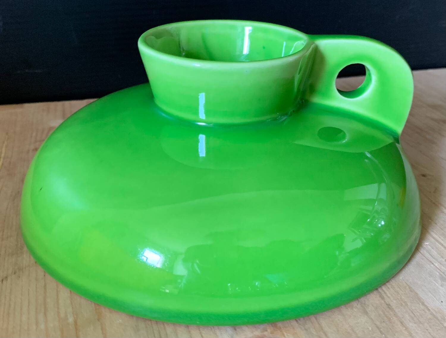 Green ceramic designer vase