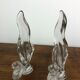 Flame candle holders in vintage crystal 60