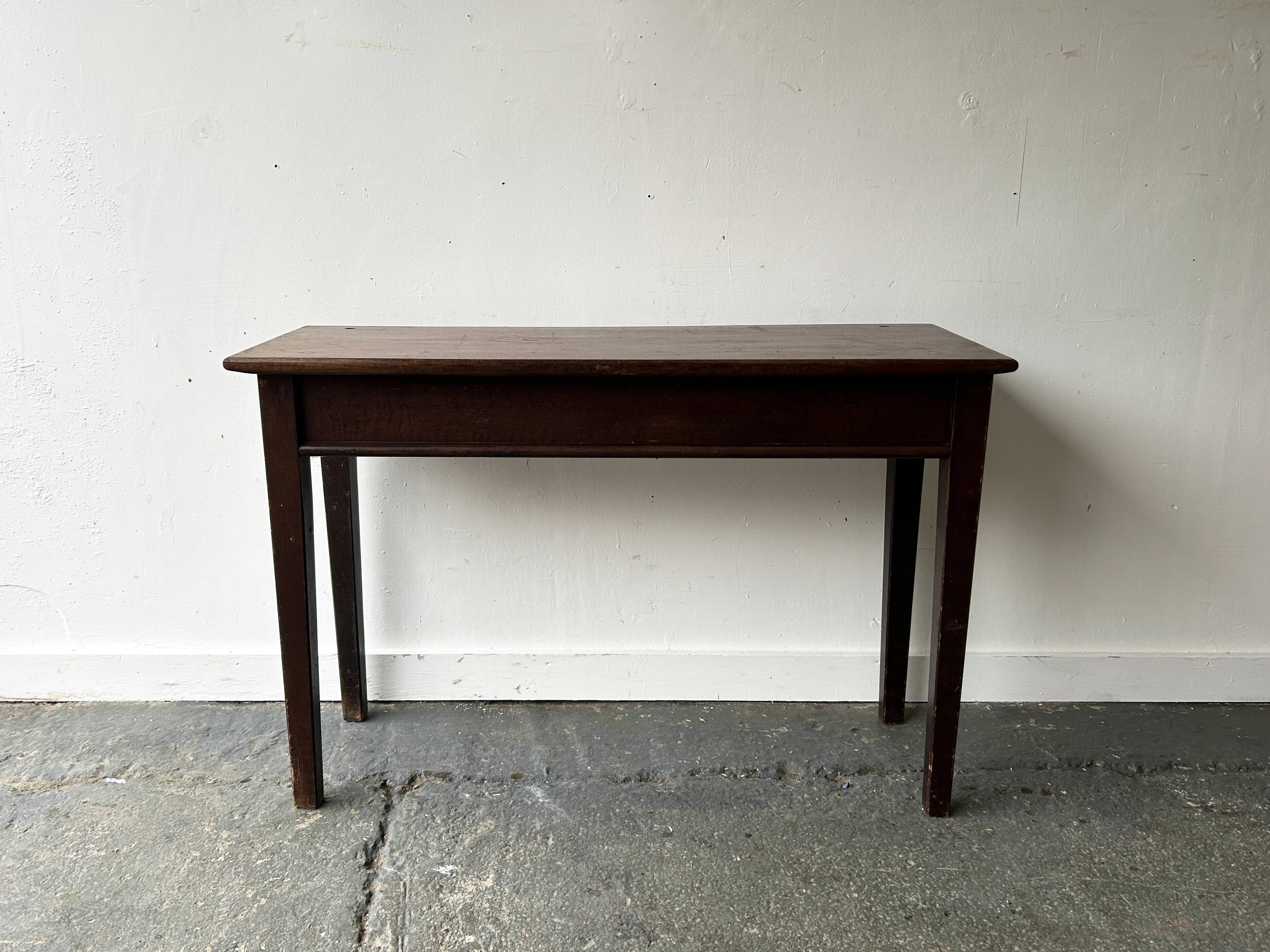 Edwardian solid wood side / console table circa 1880–1910