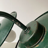 Outdoor enamelled tole wall lamp