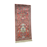 Tapis d’orient en cachemire et soie 44x92cm