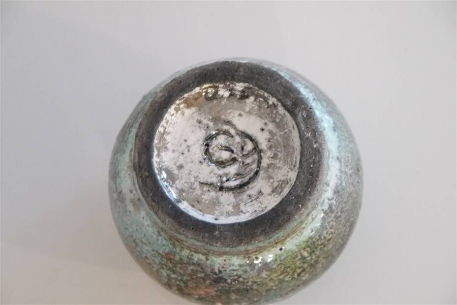 1960 ceramic round vase