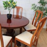 Round Empire style table in Mahogany France