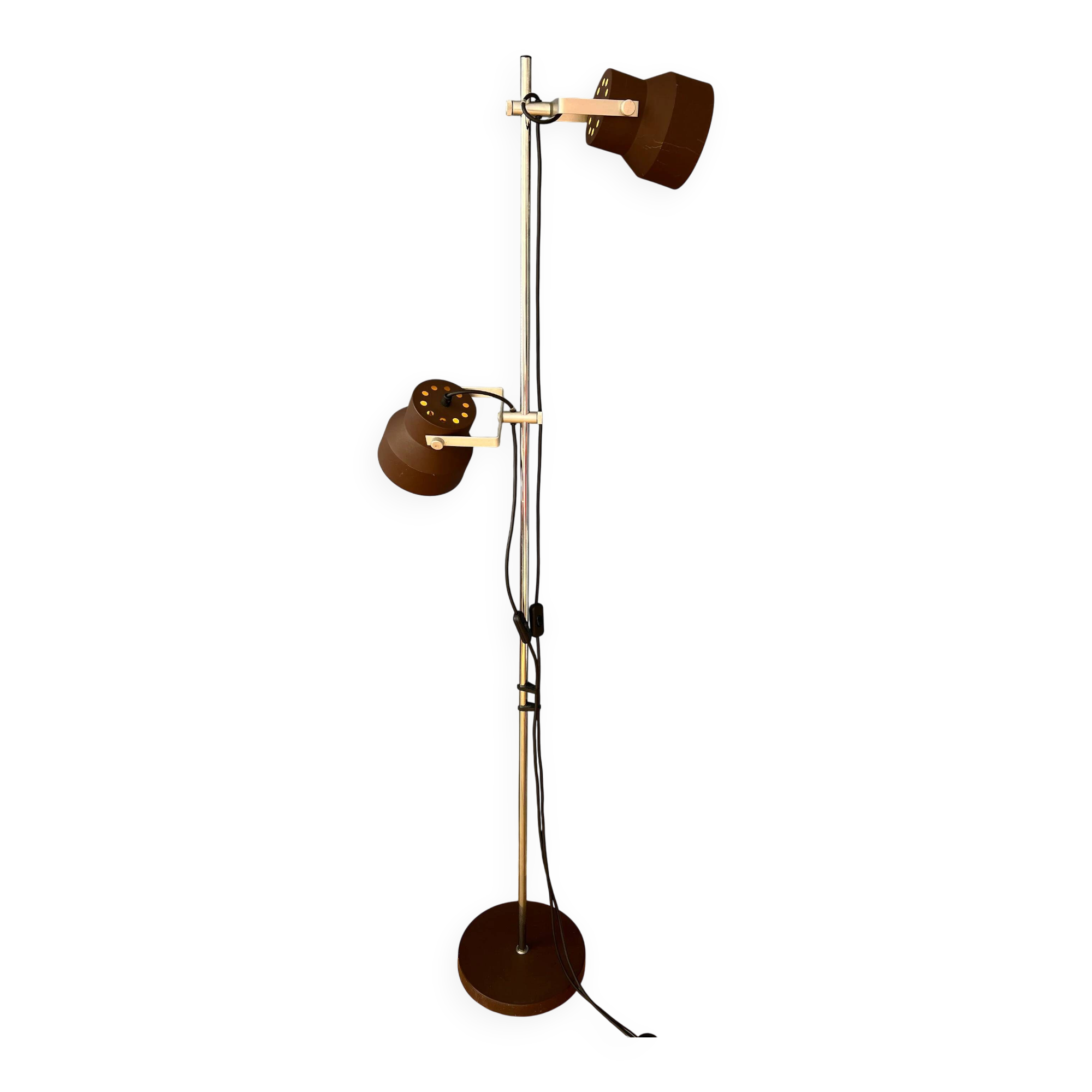 Mid-century Space Age brown Anvia floor lamp
