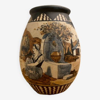 Ciboure earthenware vase