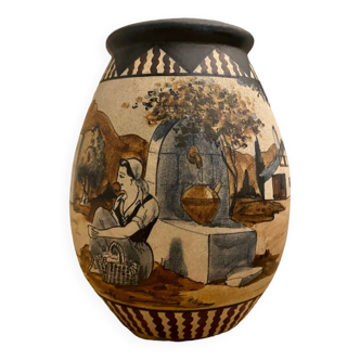 Ciboure earthenware vase