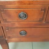 Secretaire de pente ,bureau dos d'âne style Louis XVI ,excellente copie XXèm merisier teinté noyer