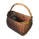 Old Deco Basket in Braided Wicker - Anse Vintage