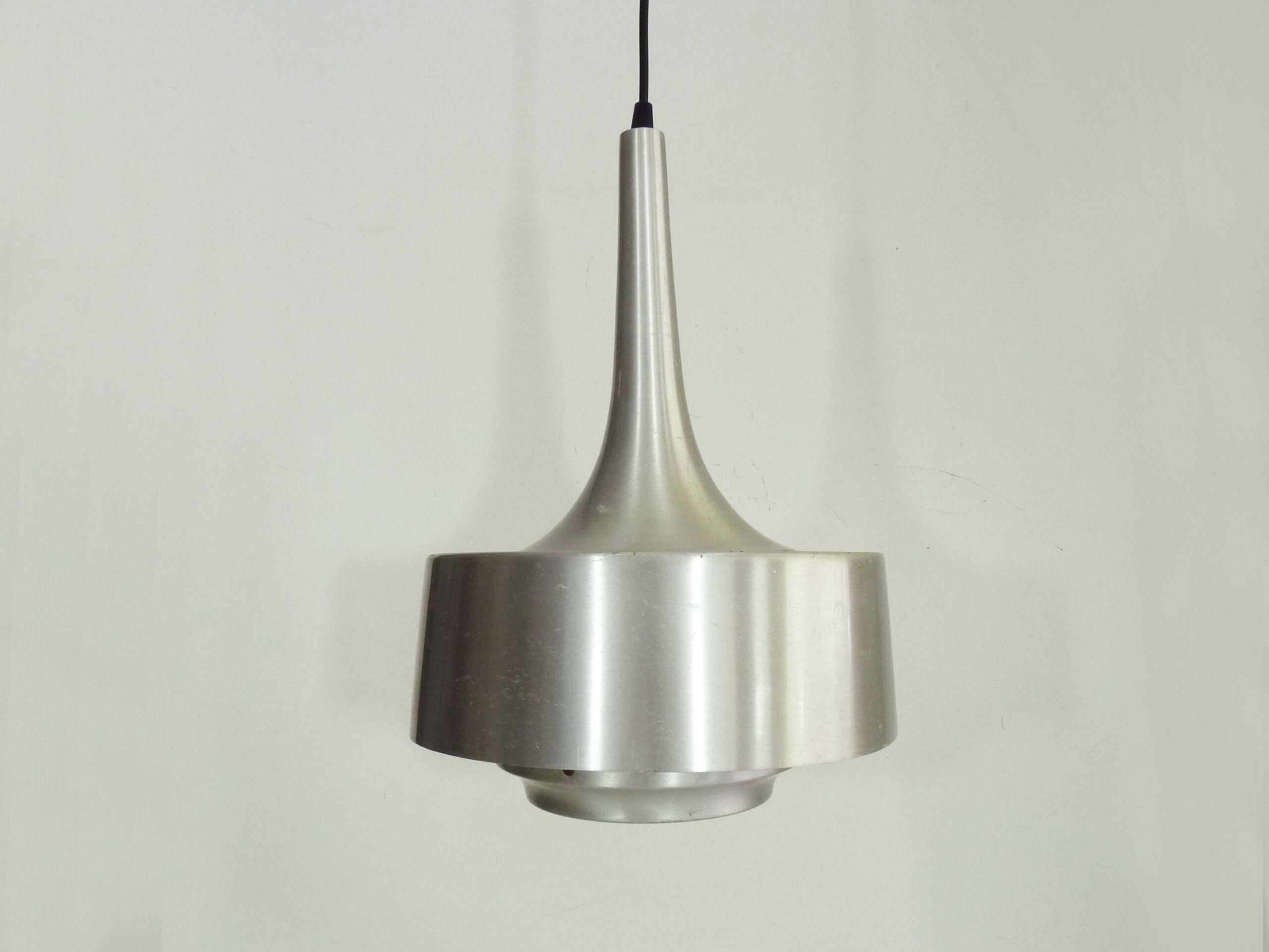 Spage Age brushed aluminum hanging lamp
