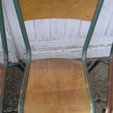 Set of 6 Mullca school chairs