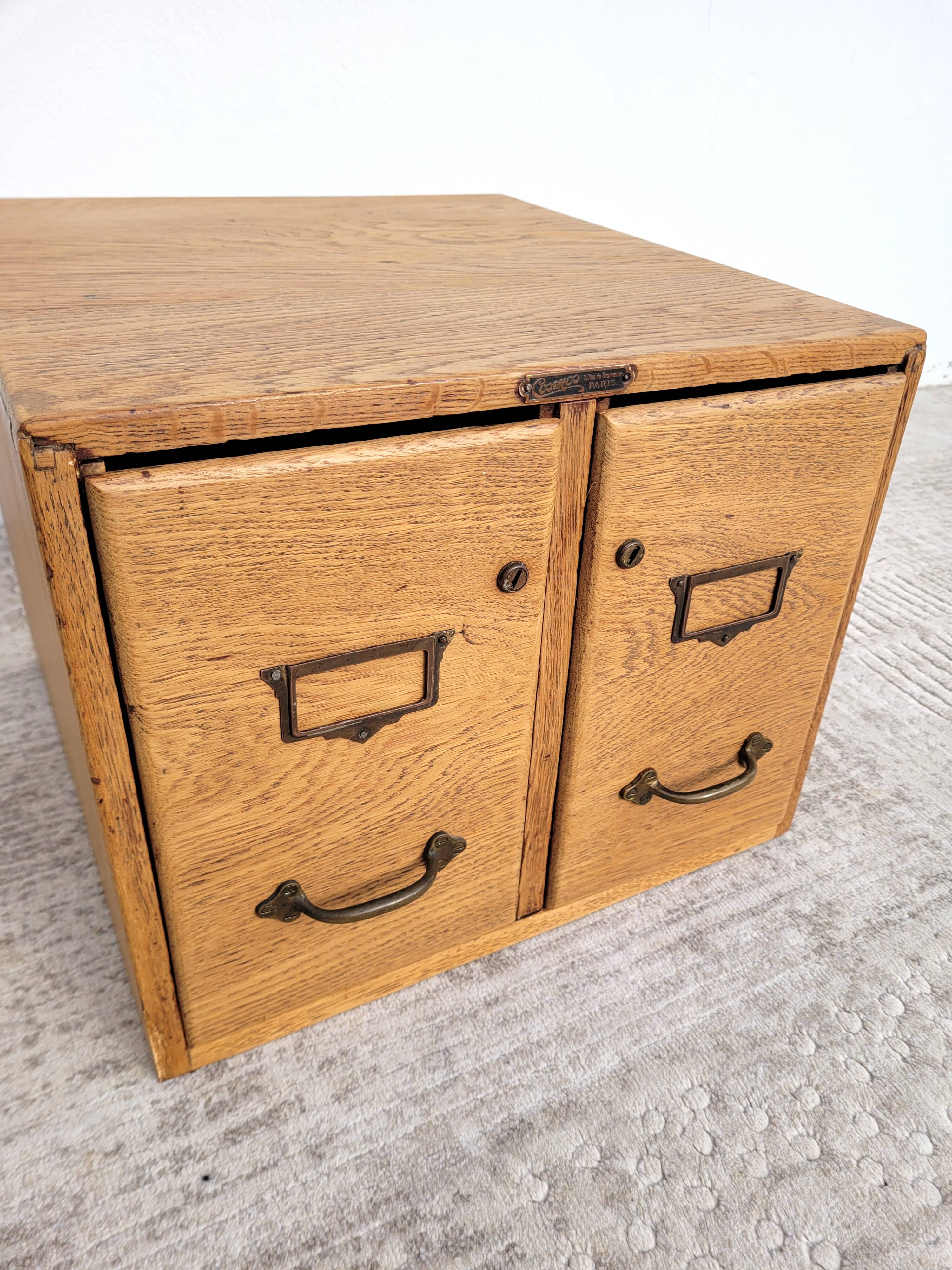 File cabinet old piece of professional furniture