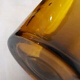 6 glasses amber glass