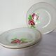 5 assiettes plates modèle Rose Mai