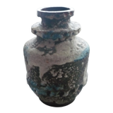 Ceramic vase with fat lava decor, Germany 7323-25