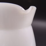 Pitcher or broc in opaline Arcopal fruit décor 1970