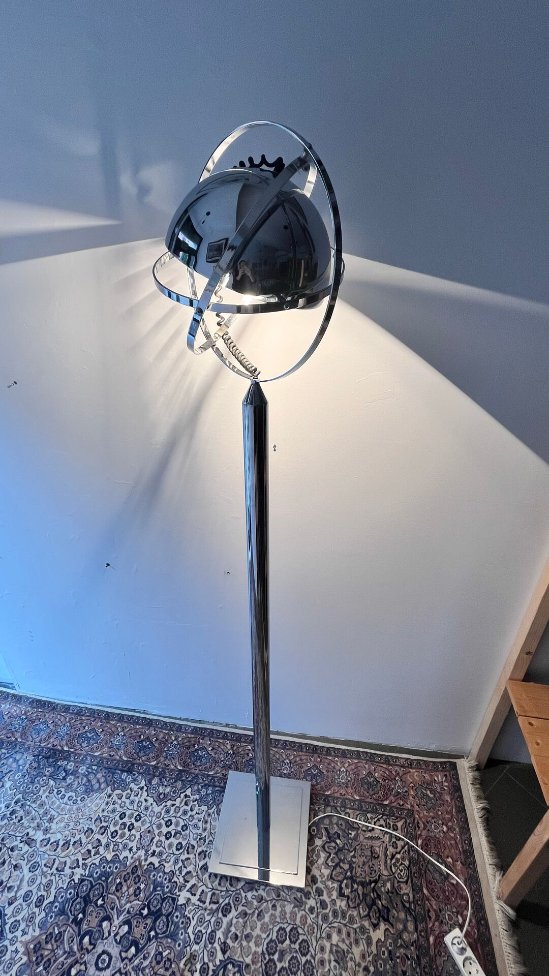 Lampe de sol rare par Peter Bliss, années 1980, style Space Age