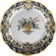 Lot de 2 assiettes décoratives en faïence de Desvres