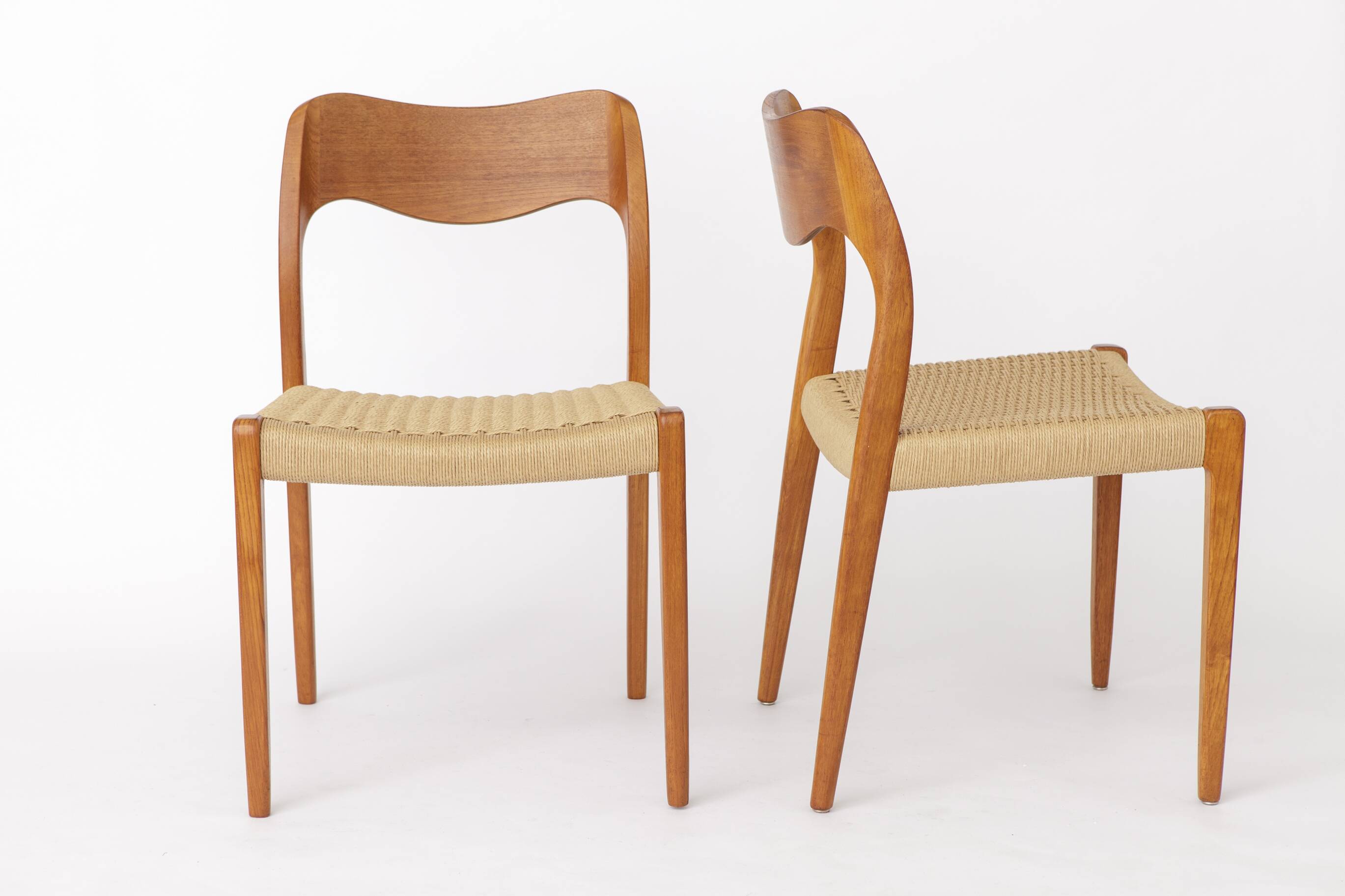 Set of 6 Møller Model 71 Chairs | Danish Modern Teak Dining Chairs | 1960s