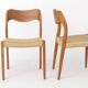 Set of 6 Møller Model 71 Chairs | Danish Modern Teak Dining Chairs | 1960s
