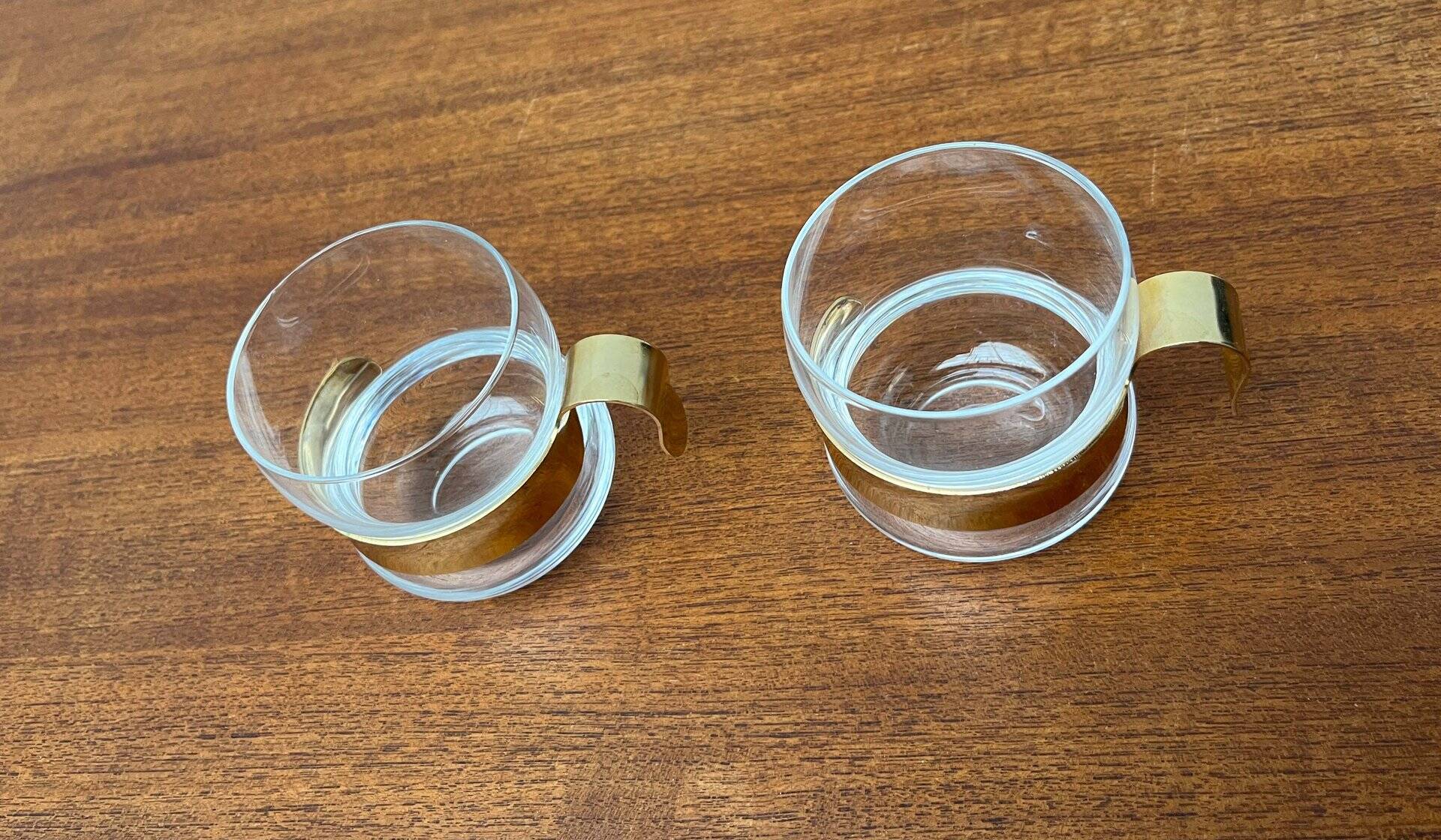 Vintage tea glasses Paula Series by Jorma Vennola for Iittala, 1970s, set of 2